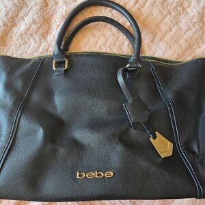 Black Leather Bebe Purse